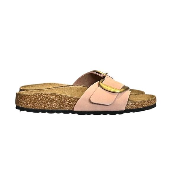 Birkenstock Madrid Big Buckle Women's Pink Leather Slide Sandals 7 Slip On - Picture 12 of 15
